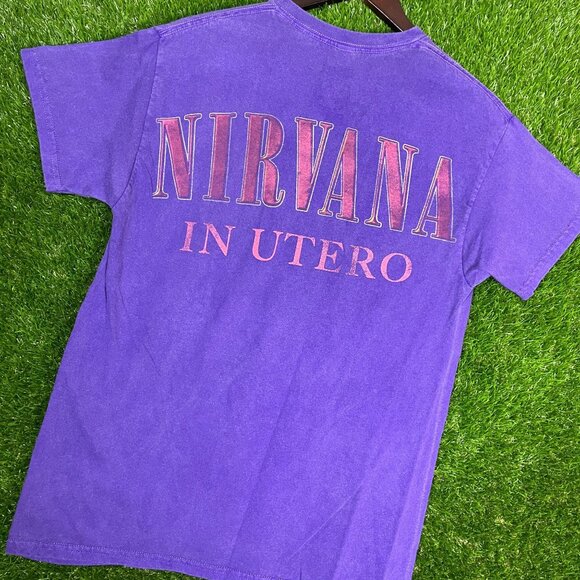 Nirvana in Utero Rock T-shirt size Small - Picture 7 of 8